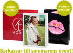 Produktbild från företaget Avisera AB - Snabb leverans av tryckta bärkassar